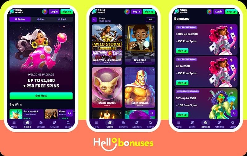 Spinwinera opiniones – Depósitos: métodos y velocidad